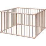 Dětská dřevěná ohrádka Iva Scarlett - buk, 123 x 123 cm