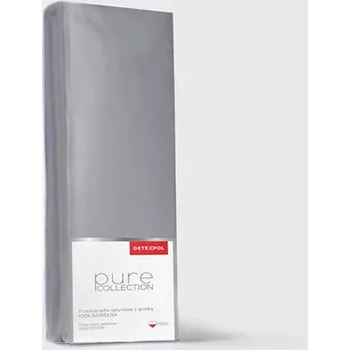 Prostěradlo Detexpol Saténové napínací prostěradlo Pure Collection šedá 140X200 ZG 140x200