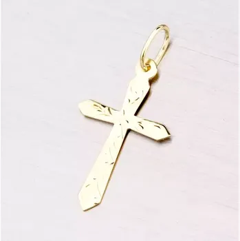 Přívěsek Přívěsek žluté zlato 585 křížek 322P-130101