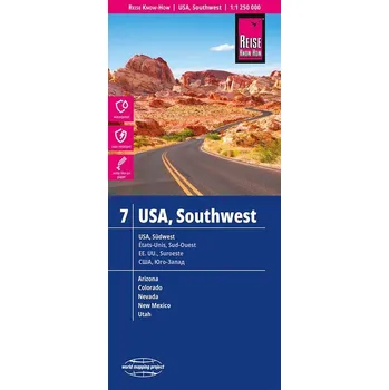 Reise Know-How Landkarte USA 07, Südwest / USA, Southwest (1:1.250.000)