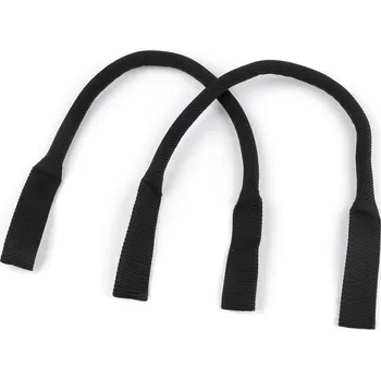 Ucha na tašky textilní - polypropylenová, barva 4 černá