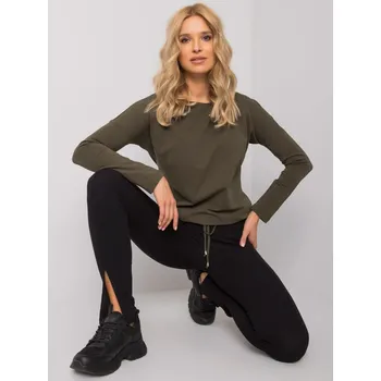 Dámská halenka Dámská khaki halenka s dlouhým rukávem - FPrice, XS i523_2016102406679