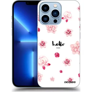 Pouzdro na mobilní telefon Picasee silikonový průhledný obal pro Apple iPhone 13 Pro - Hello there