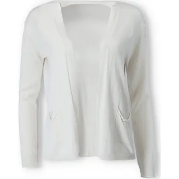 Dámský svetr Krátký úpletový kardigan 256 barva: béžová