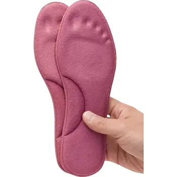 Vložka do bot Komfortní vložky do bot Neutrální barvy Ergonomický tvar Tlumení nárazů Měkké polstrování Prodyšný materiál Každodenní nošení růžová 39-40