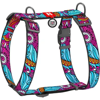 Postroj pro psa WAUDOG postroj nylonový Summer klasik QR (XL/70-110cm/3,5cm)