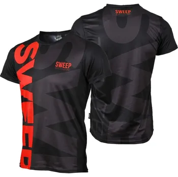 Pánské tričko SWEEP SMTS108 černá/červená 3XL