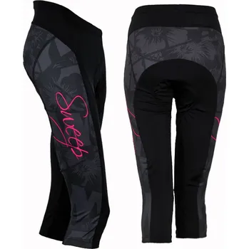 Cyklistické kalhoty SWEEP K032 CYKLO šedá/růžová S