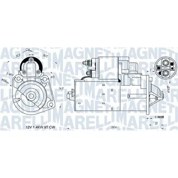 Startér Startér MAGNETI MARELLI 063721398010