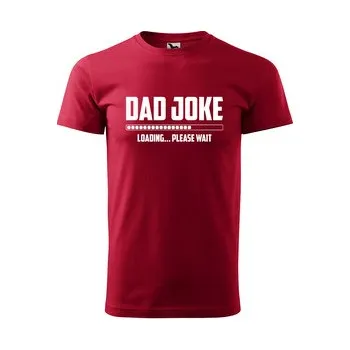 Pánská móda Tričko s potiskem Dad joke loading: červené 3XL