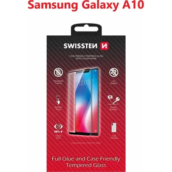 Sklo Swissten Full Glue, Color Frame, Case Friendly Pro Samsung A105 Galaxy A10 Černé