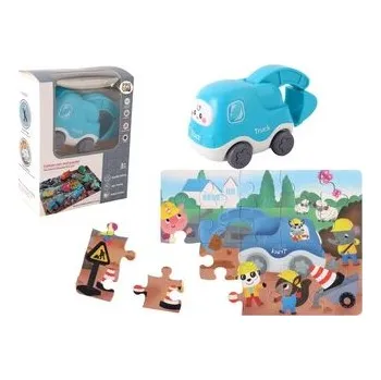 Puzzle Auto puzzle Przygoda drogowa koparka