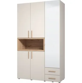 Šatní skříň Šatní skříň Dorcas - kašmír, dub