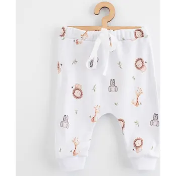Dětské bavlněné kalhoty Jogger New Baby For Babies safari, vel. 56 (0-3m)