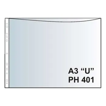 Zakládací obal závěsný A3 "U", lesklý, PH401, 50 ks