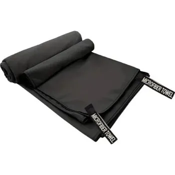 Horské kolo Dva kusy cestovních ručníků z mikrovlákna - Černá