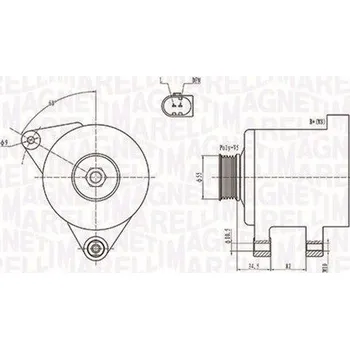 Alternátor Generátor MAGNETI MARELLI 063731664010