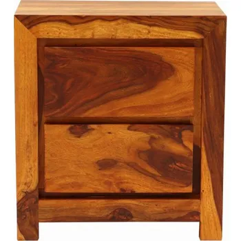 Noční stolek Indický nábytek - Noční stolek Tara 45x60x40 z indického masivu palisandr Only stain