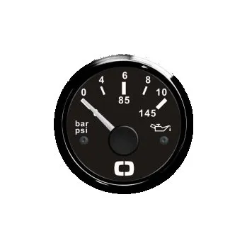 Kompresor Budík tlaku oleje 0/10 bar černý