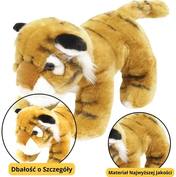 plyšák LEAN Toys Plyšový maskot mazlivá kočka tygřík hnědá 25 cm