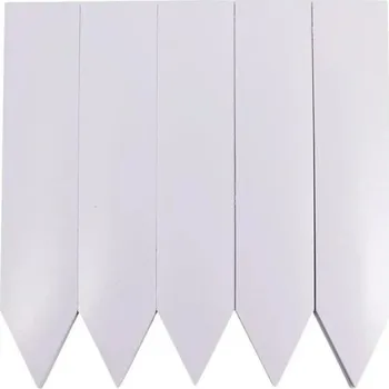 Příslušenství pro skleník Sada 100 plastových štítků na rostliny 5 cm Bílé jmenovky pro květináče a záhony Voděodolné popisovatelné značky