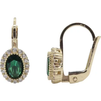 Náušnice Zlaté náušnice se zirkony EPKY0055GR (585/1000) 2.05 g