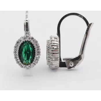 Náušnice Zlaté náušnice se zirkony EPKY0055GRW (585/1000) 2.05 g