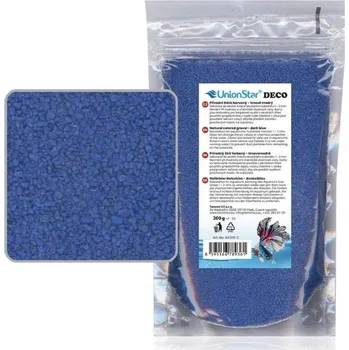 Betta akvarijní štěrk UNIONSTAR Deco tmavě modrý 300g
