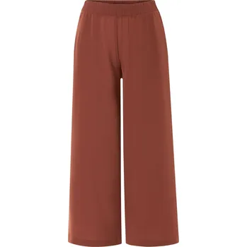 Dámské kalhoty esmara® Dámské kalhoty se širokými nohavicemi, módní 7/8 délka (červená, 34)