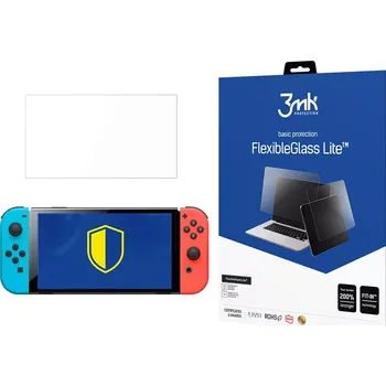 Hybridní tvrzené sklo pro Nintendo Switch Oled - 3MK FlexibleGlass Lite™ 8.3'', 5903108442510