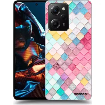 Pouzdro na mobilní telefon Picasee silikonový černý obal pro Xiaomi Poco X5 Pro - Barevná střecha