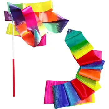 LEAN Toys Gymnastická stuha na tanec barevná 205 x 5 cm