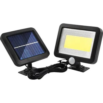Venkovní osvětlení LED solární světlo 180lm, senzor pohybu, 15x12,7x2,5cm