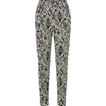 Dámské kalhoty esmara® Dámské kalhoty, s postranními kapsami (černá/bílá, L (44/46))