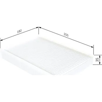 Ventilátor topení a klimatizace Filtr, vzduch v interiéru BOSCH 1 987 432 272 BO 1987432272