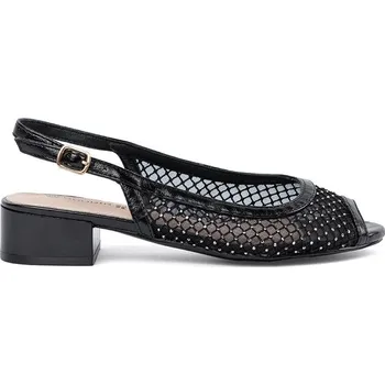 Dámské sandále Goodin Jedinečné dámské sandály černé na podpatku 36