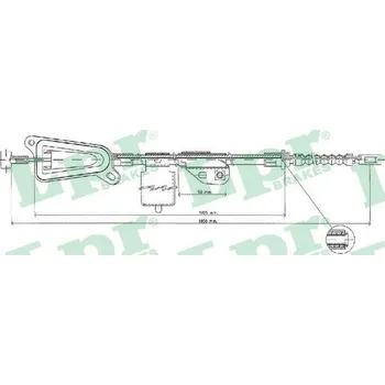 Lanko parkovací brzdy Tažné lanko, parkovací brzda LPR C0478B