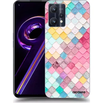 Pouzdro na mobilní telefon Picasee silikonový průhledný obal pro Realme 9 Pro 5G - Barevná střecha