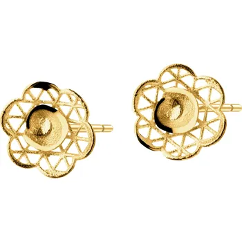 Náušnice Zlaté náušnice - květy - AP541-6022