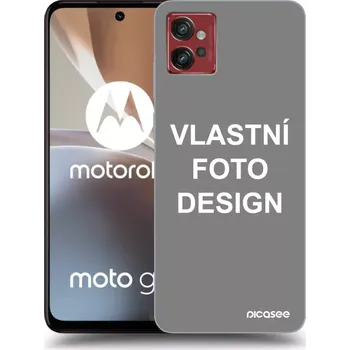 Pouzdro na mobilní telefon Picasee silikonový průhledný obal pro Motorola Moto G32 - Vlastní fotka/motiv