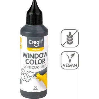 Speciální výtvarná barva Konturovací barva na sklo Window 80 ml, olověná šeď