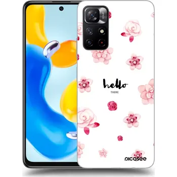 Pouzdro na mobilní telefon Picasee silikonový průhledný obal pro Xiaomi Redmi Note 11S 5G - Hello there