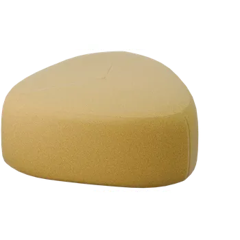 Taburet STONE 80, taburet, 800x800x450, látka žlutá