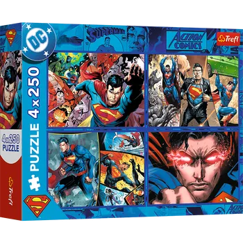 Puzzle Trefl Puzzle Puzzle - 4x250 - Supermanova odvaha - Warner Superman Trefl 13340