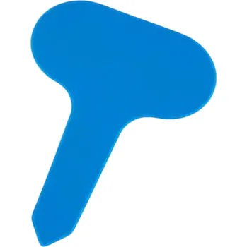 Příslušenství pro skleník Sada 100 barevných plastových štítků na rostliny 7 cm PVC značky do půdy Zahradní jmenovky pro zeleninu a květiny modrá
