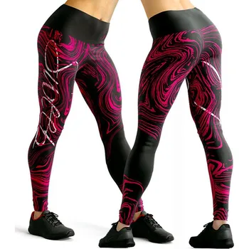 Dámské legíny SWEEP SKPT117 černá/růžová S