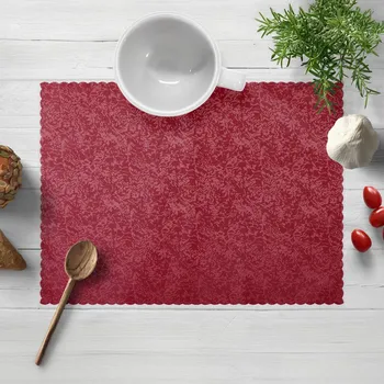 prostírání Teflonové prostírání na stůl TF-036 Venezia vínově červené 30x40 cm