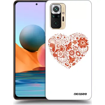 Pouzdro na mobilní telefon Picasee silikonový průhledný obal pro Xiaomi Redmi Note 10 Pro - Velké srdce