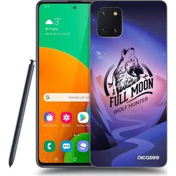 Pouzdro na mobilní telefon Picasee silikonový průhledný obal pro Samsung Galaxy Note 10 Lite N770F - Vlk