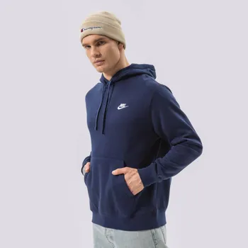 Pánská mikina Pánská Mikina NIKE M NSW CLUB HOODIE PO BB BV2654-410 – Tmavě modrá XXL